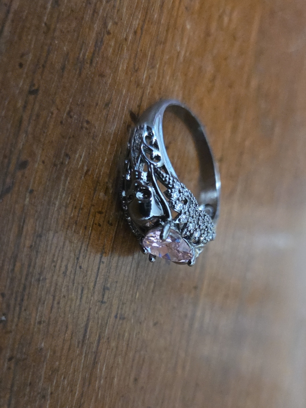 Gothic Promise/wedding Ring - Picture 4 of 4